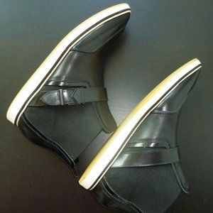 Nicholas Kirkwood Black Leather Pointed Ankle Boots Made in Italy Sz IT38.5/US8